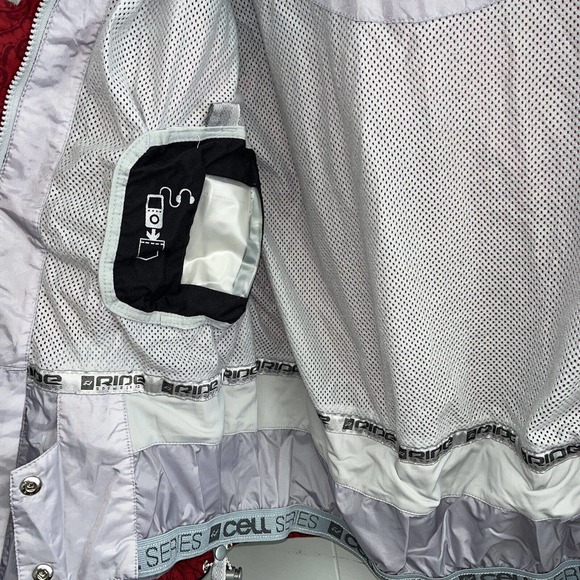 Ride Snowboards Women's Cell 5 Series Jacket Size Medium Red And Black‎ Hooded - Picture 6 of 8